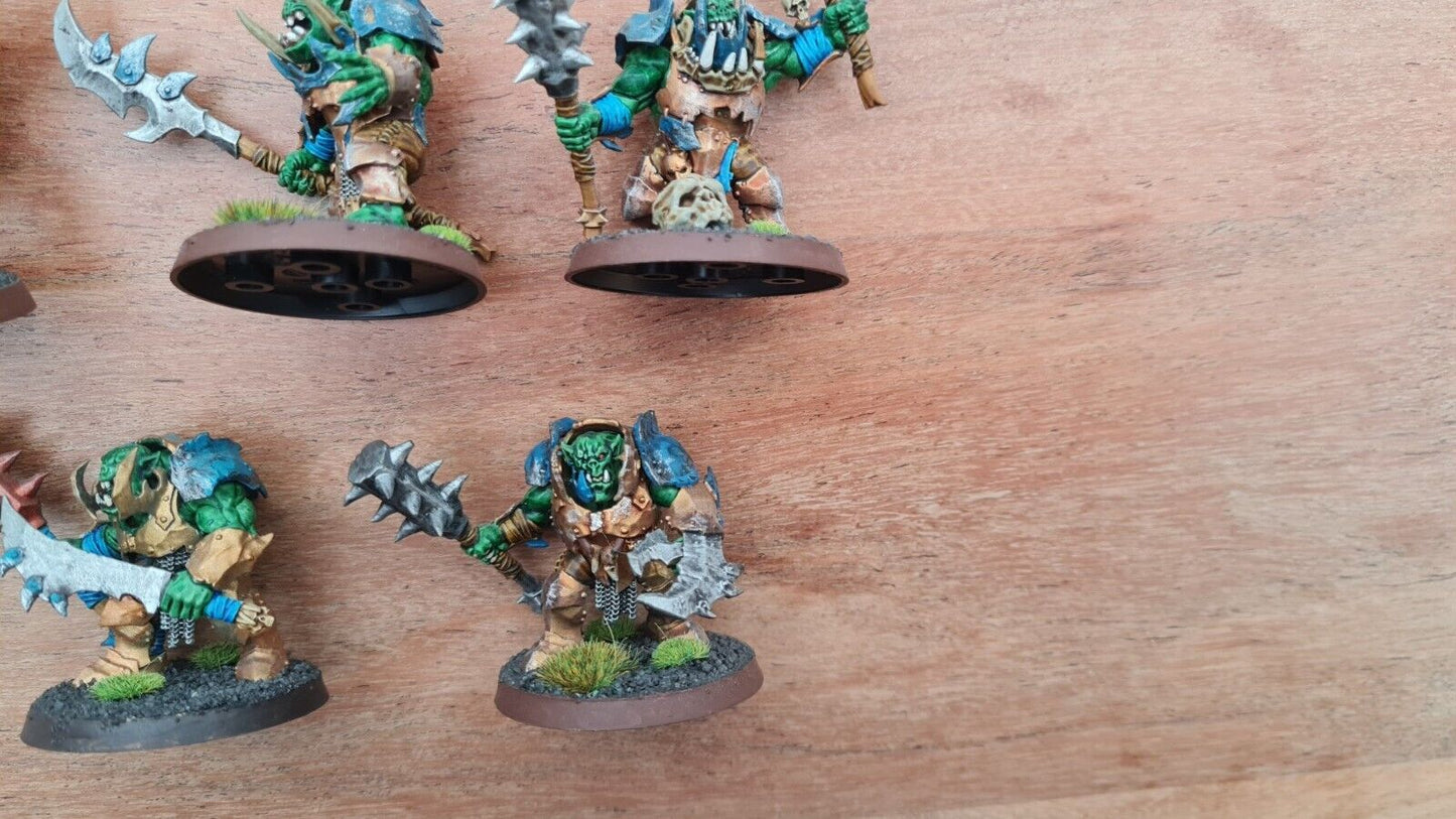 Warhammer Aos Orruk Warclans Warchanter + 4 Brutes Nicely Painted