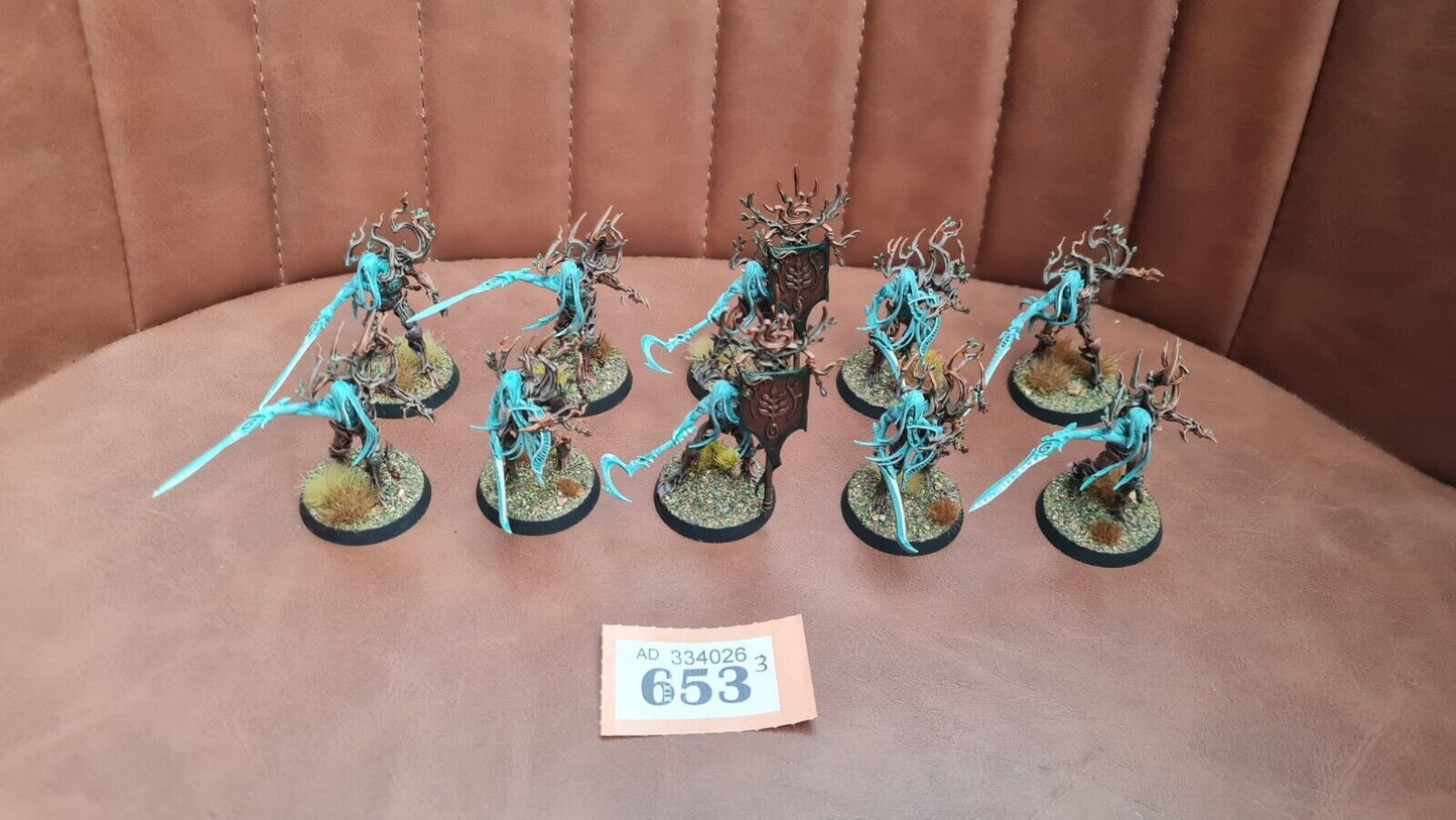 Warhammer Aos Sylvaneth Tree Revenants X 10 Nicely Painted