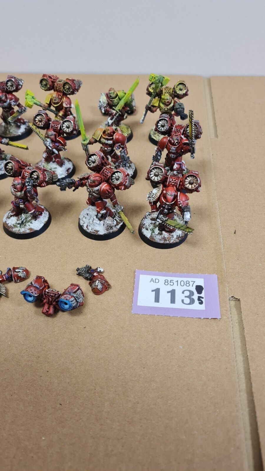 Warhammer 40k Blood Angel Assault Marines X 14 Oop Nicely Painted