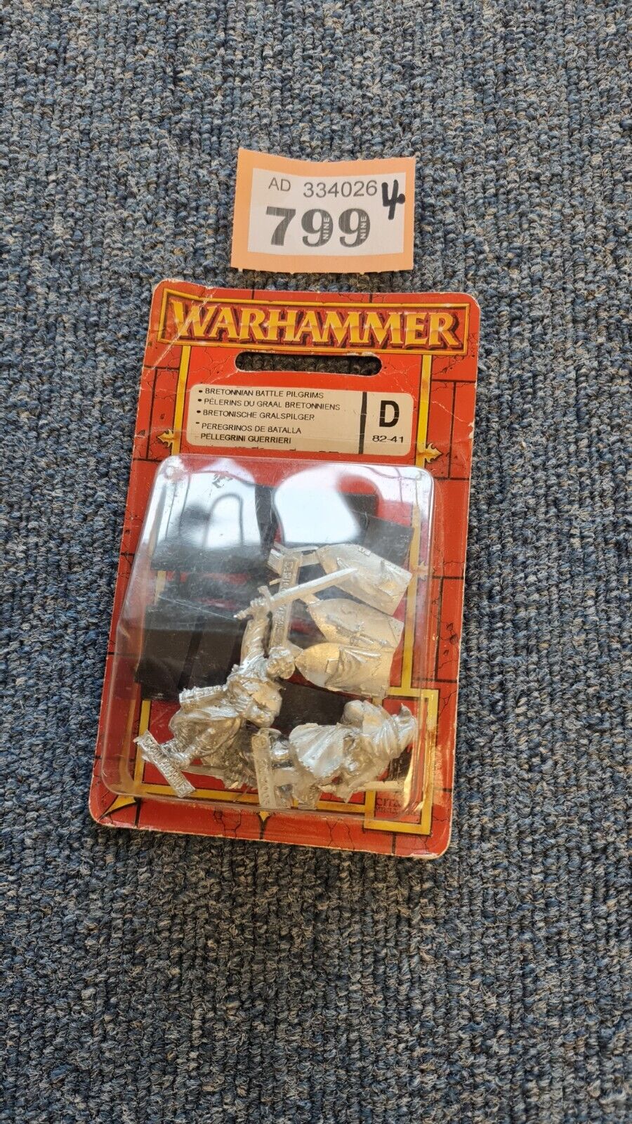 Warhammer Fantasy Bretonnian Battle Pilgrim Blister Pack