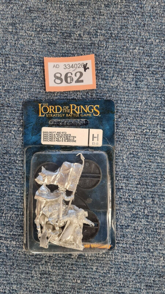 Warhammer Lotr Gamling On Foot And Mounted Blister Pack