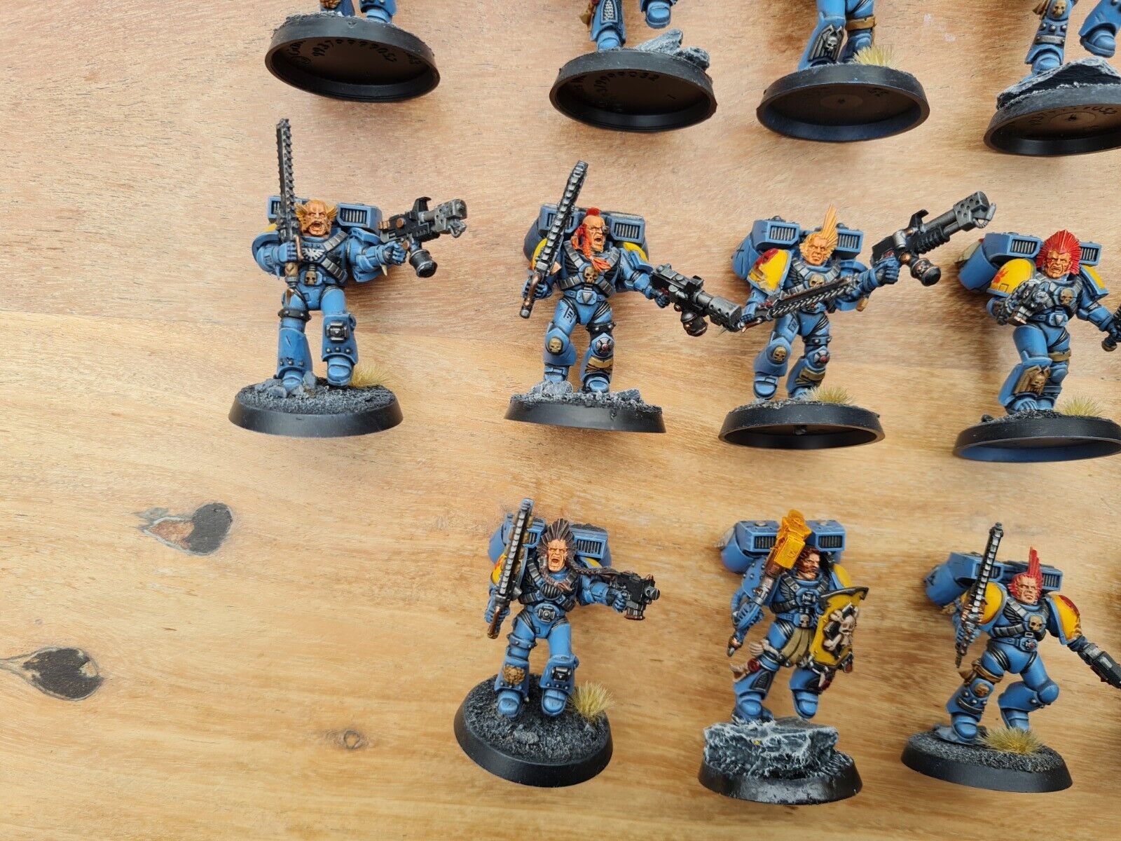 Warhammer 40k Space Marine Assault Marines X 17 Well Painted And Based