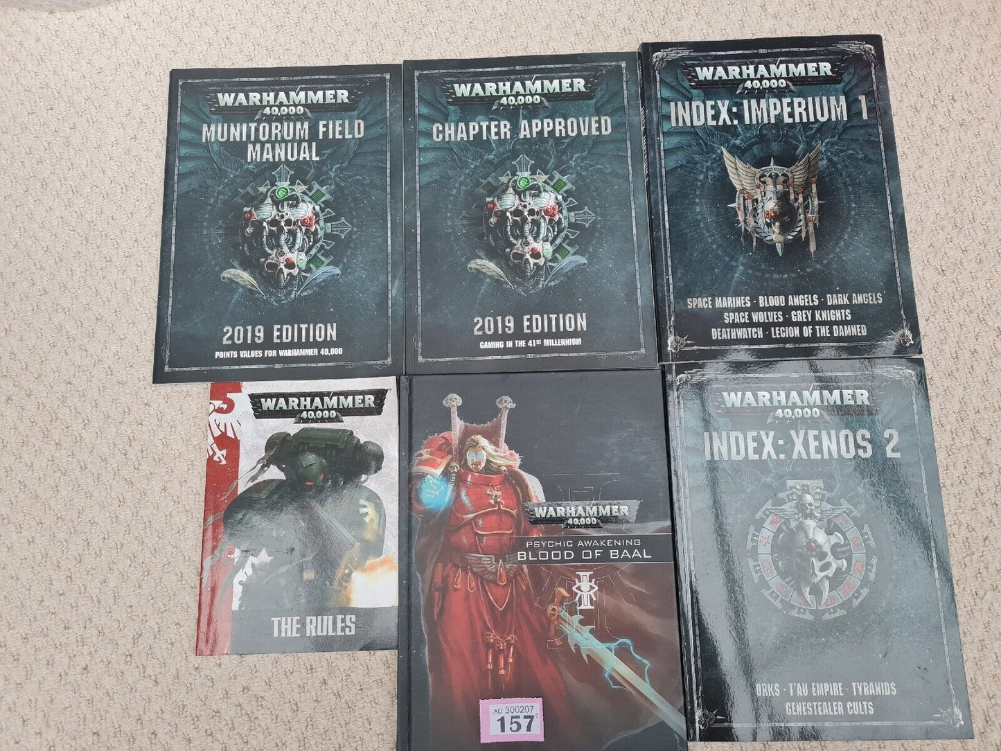 Warhammer 40k Book Collection, Blood Of Baal, Rulebook Ect..