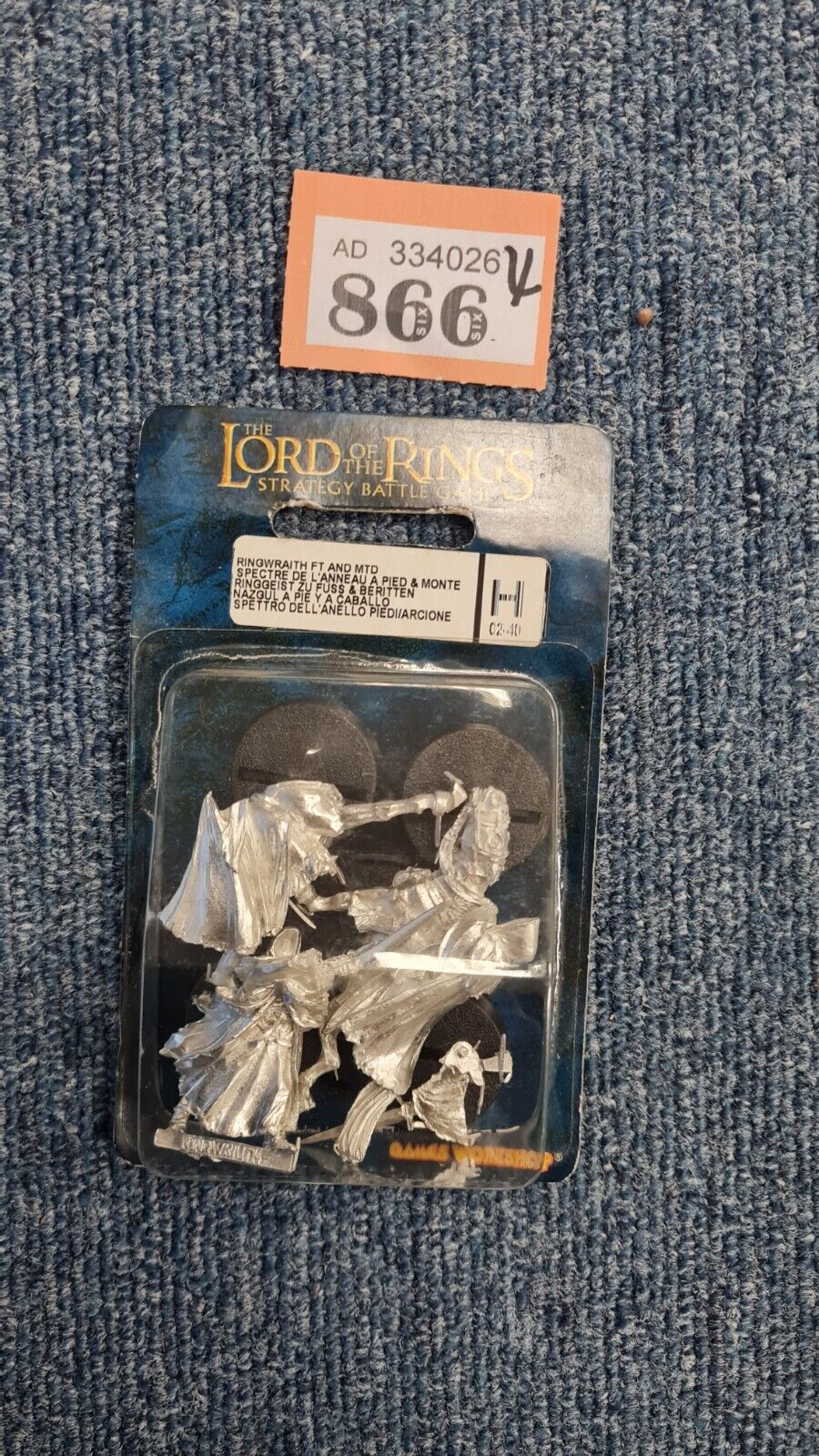 Warhammer Lotr Ringwraith On Foot And Mounted Blister Pack New