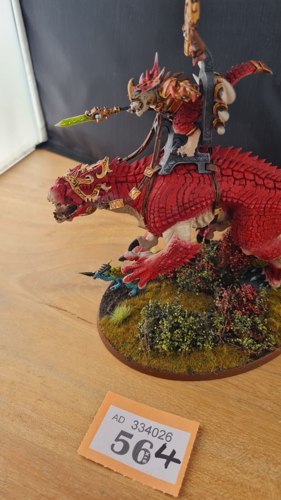 Warhammer Aos Seraphon Saurus Oldblood On Carnosaur Nicely Painted