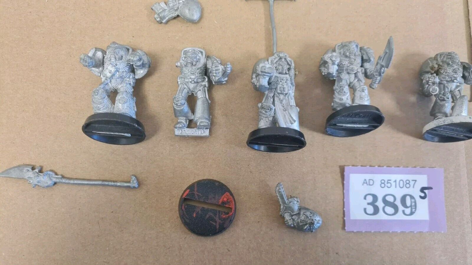 Warhammer 40k Space Marine Terminators X 5 Metal Oop