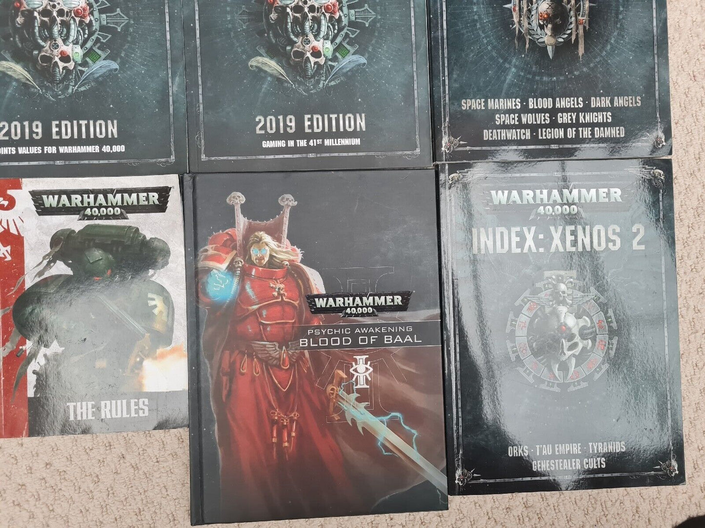 Warhammer 40k Book Collection, Blood Of Baal, Rulebook Ect..