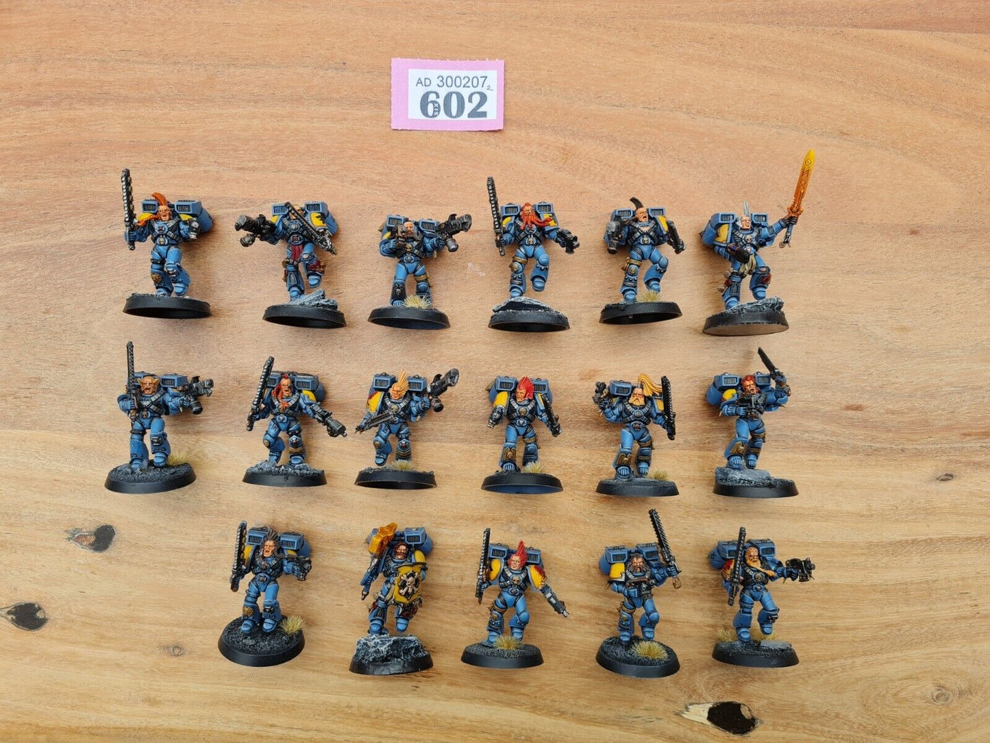 Warhammer 40k Space Marine Assault Marines X 17 Well Painted And Based