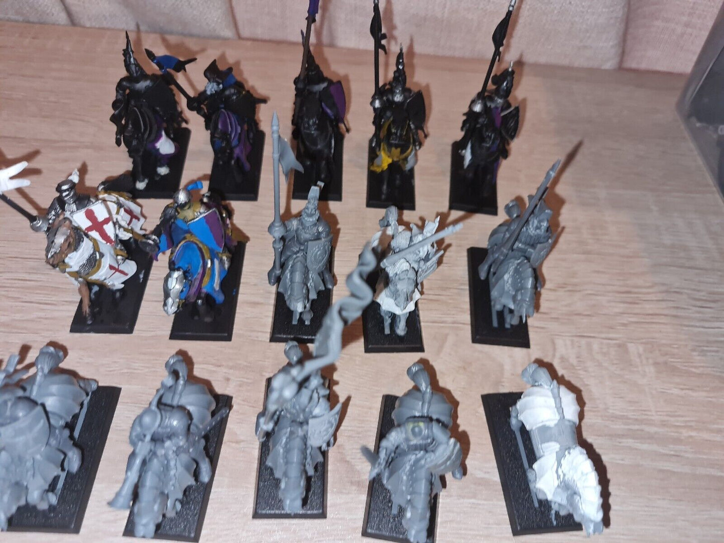 Warhammer Bretonnian Knights Of The Realm X 7 + 9 Empire Kngiths/Bret Riders