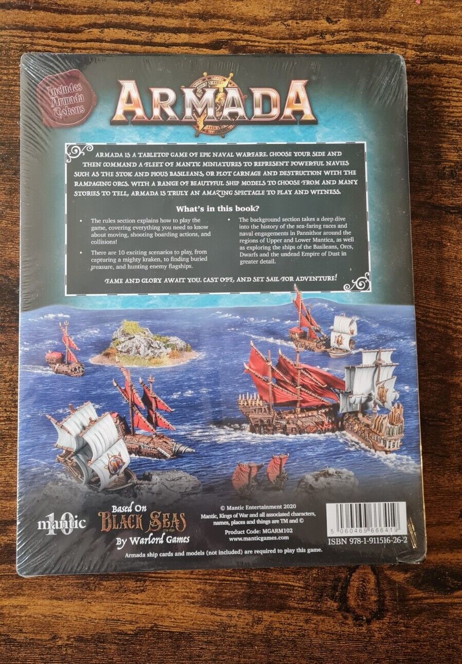 Mantic Armada Rulebook And Counters Sealed