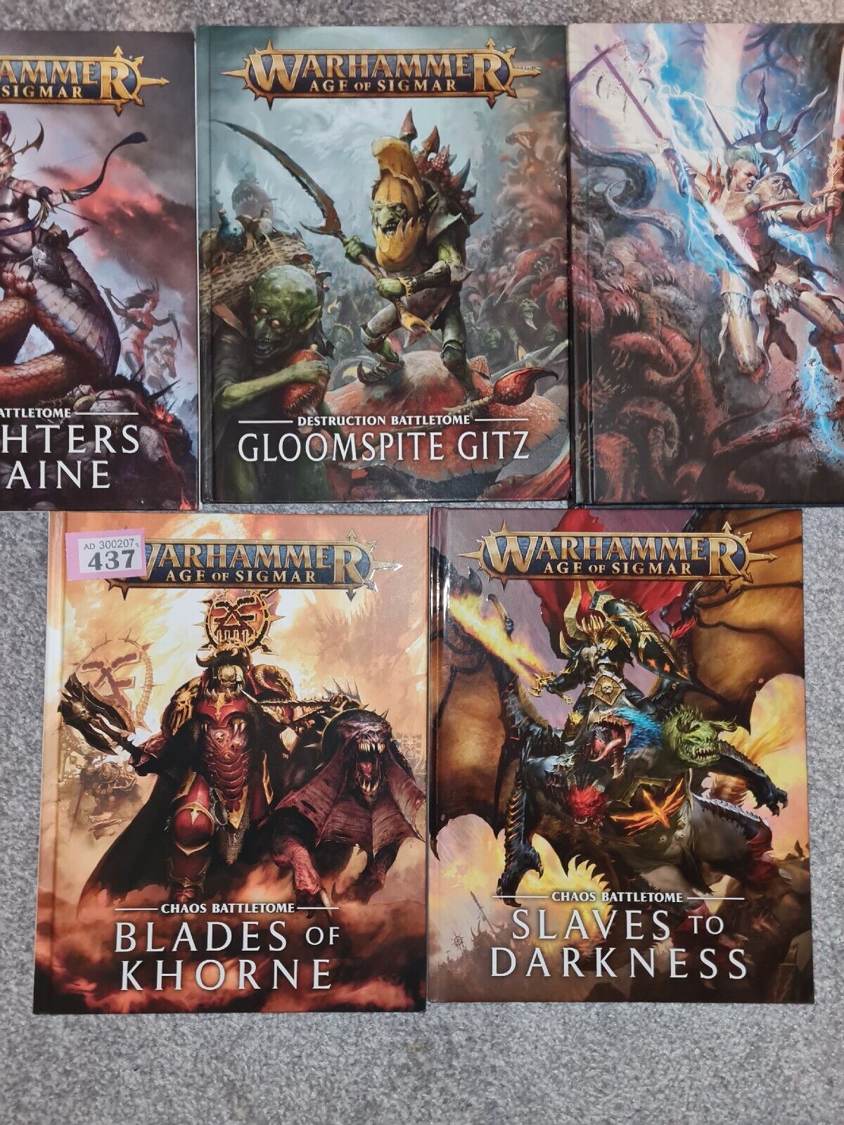 Warhammer Aos Battletomes + Rulebook Older Editions