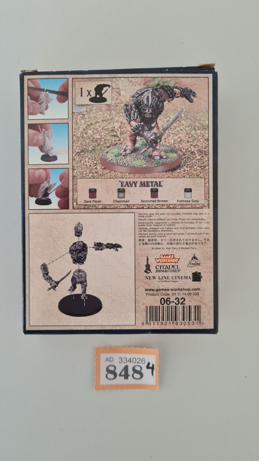 Warhammer Lotr Troll Chieftain Metal New In Box