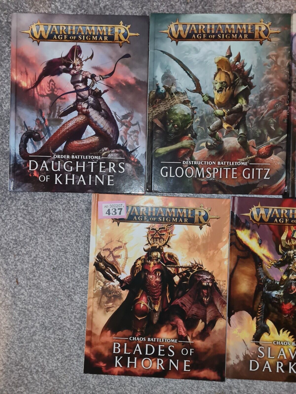 Warhammer Aos Battletomes + Rulebook Older Editions