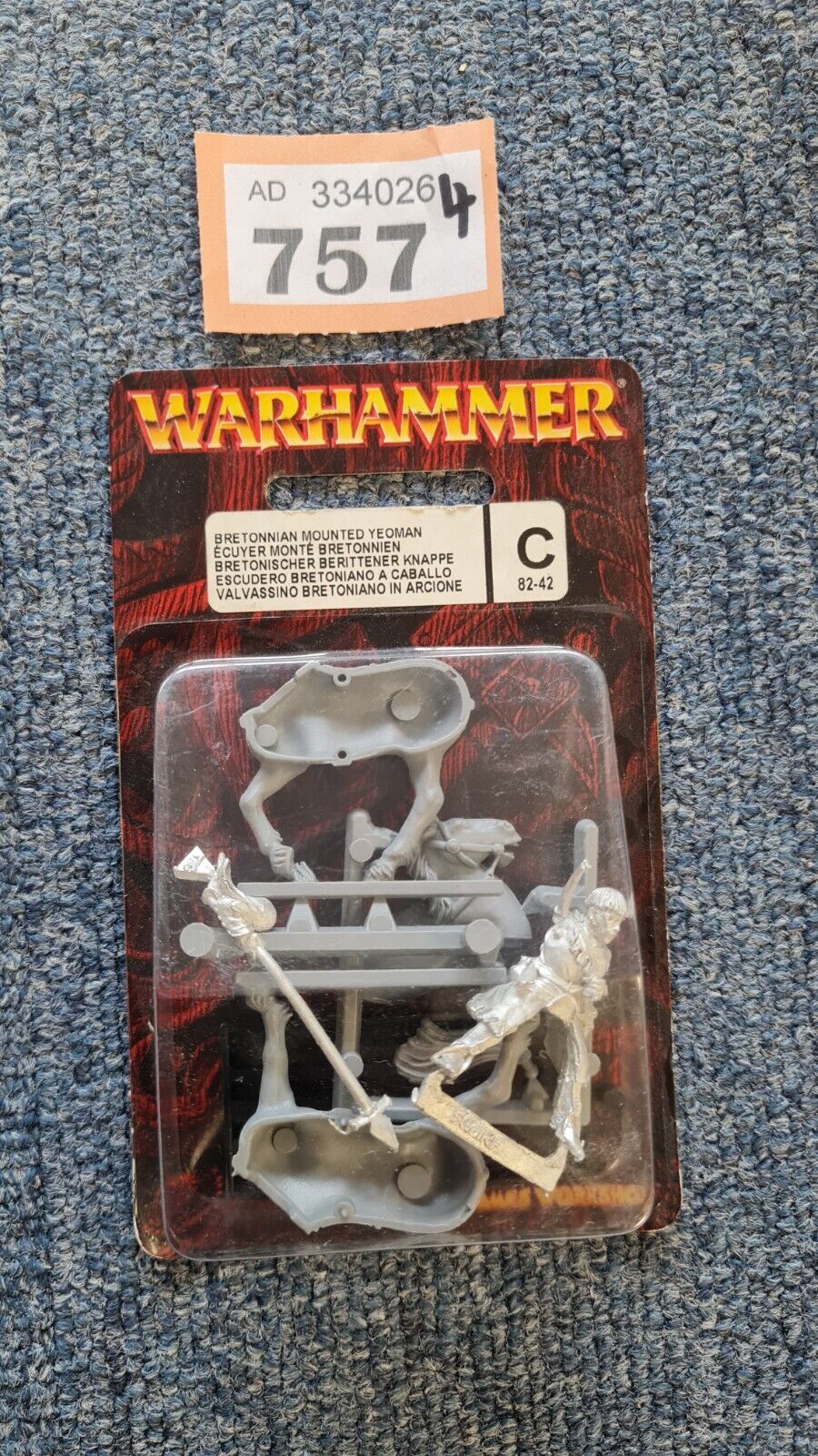 Warhammer Bretonnian Mounted Yeoman Blister