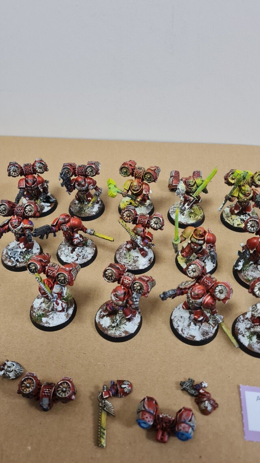 Warhammer 40k Blood Angel Assault Marines X 14 Oop Nicely Painted