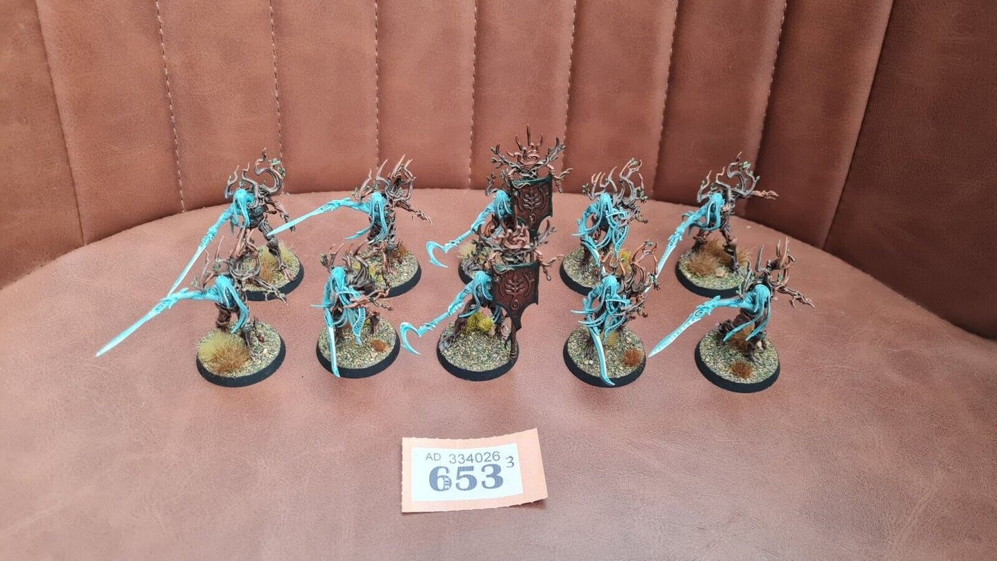 Warhammer Aos Sylvaneth Tree Revenants X 10 Nicely Painted