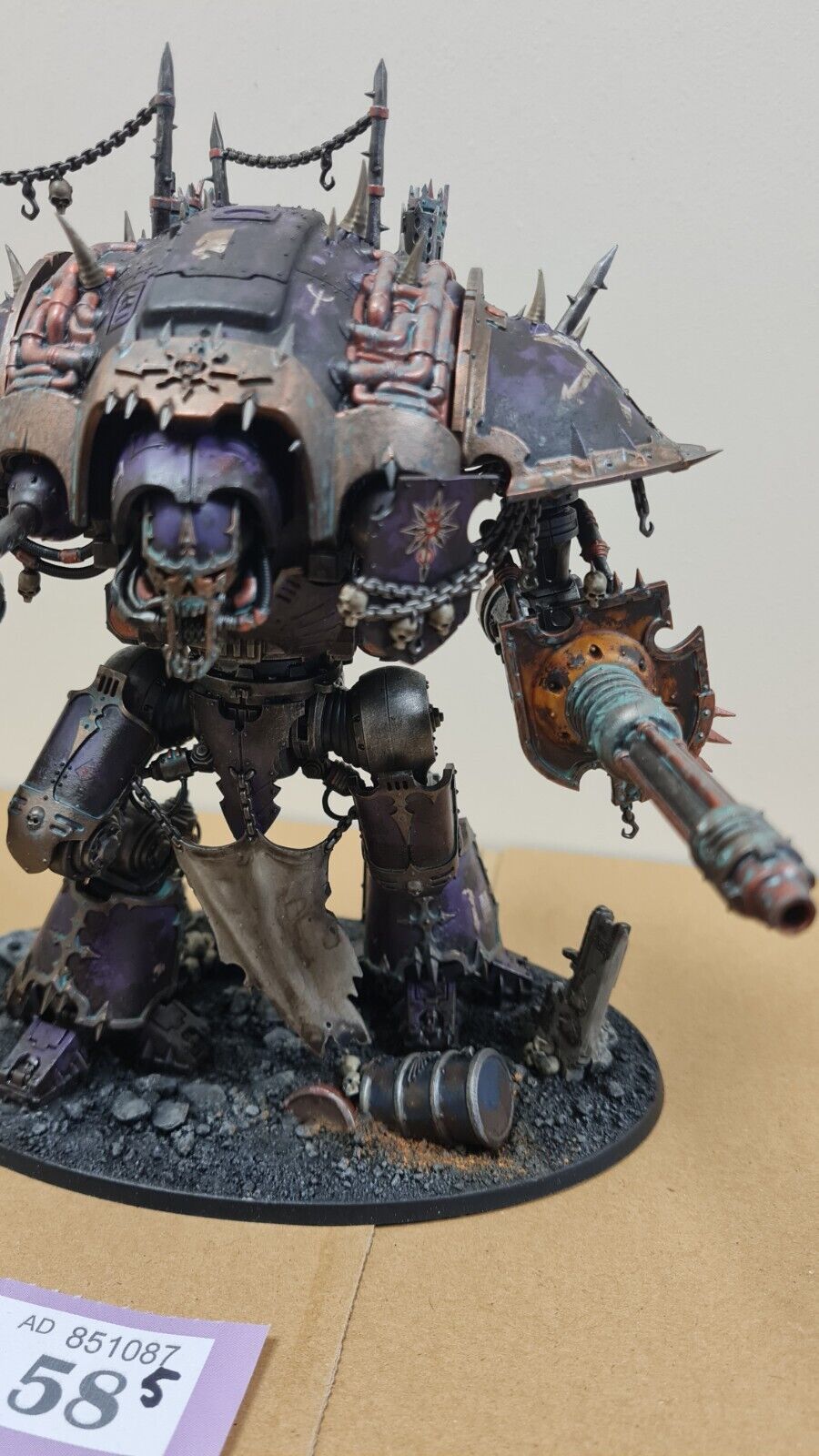 Warhammer 40k Chaos Knight Very Well Painted And Based