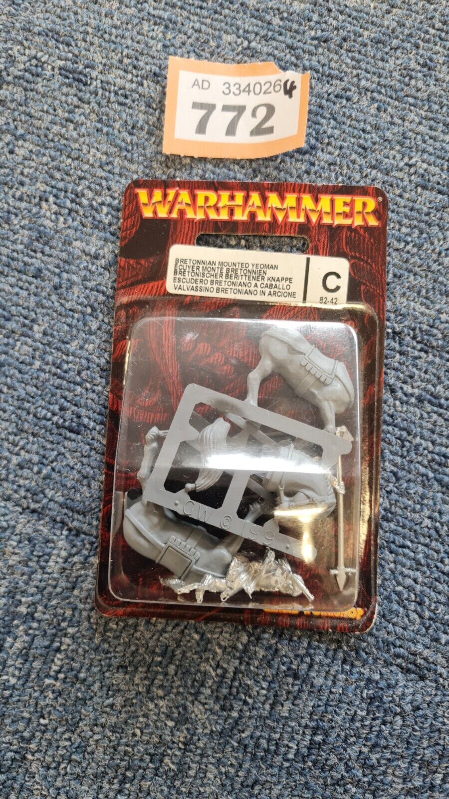 Warhammer Bretonnian Mounted Yeoman Blister