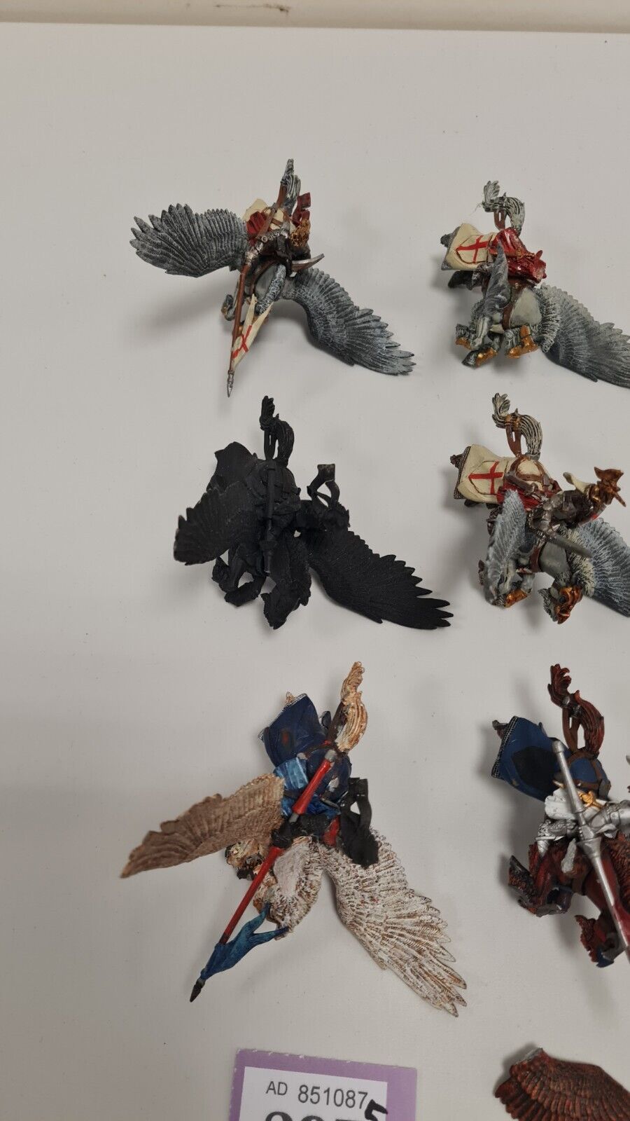 Warhammer The Old World Bretonnian Pegasus Knighrs X 8 Meed A Little Work