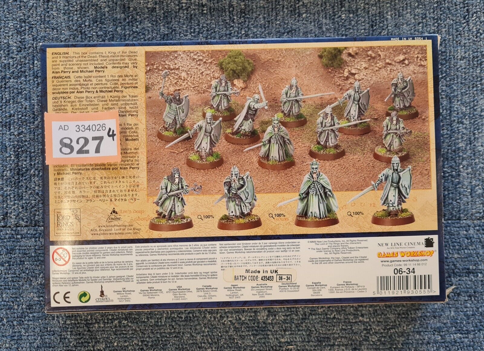 Warhammer Lotr Army Of The Dead New