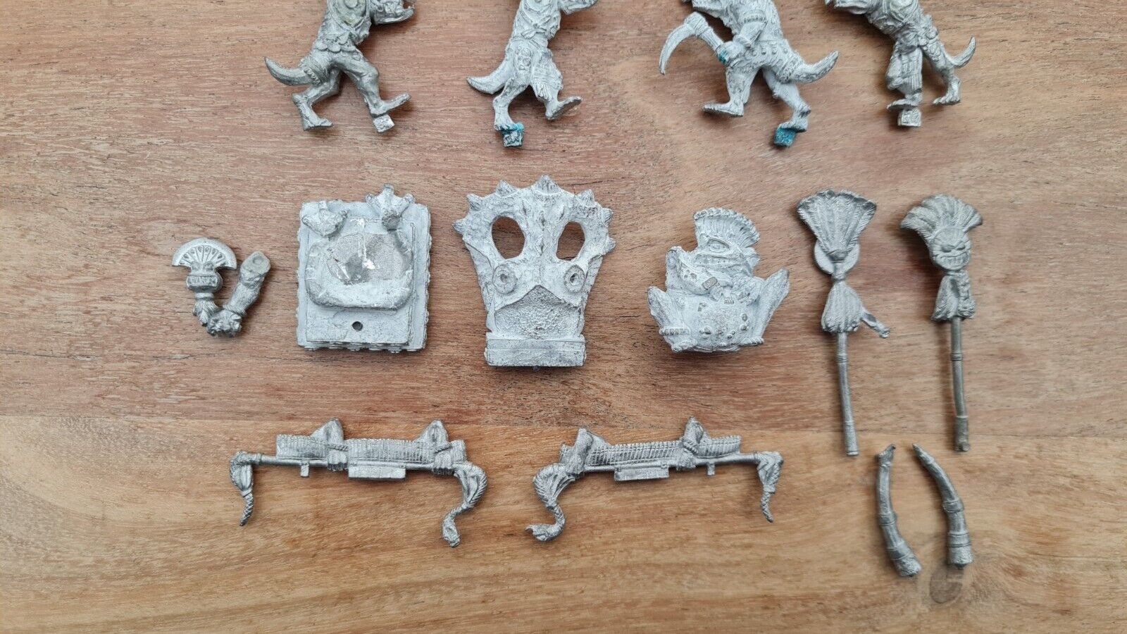 Warhammer Lizardmen Seraphon Slaan Mage Priest On Palaquin Metal Oop