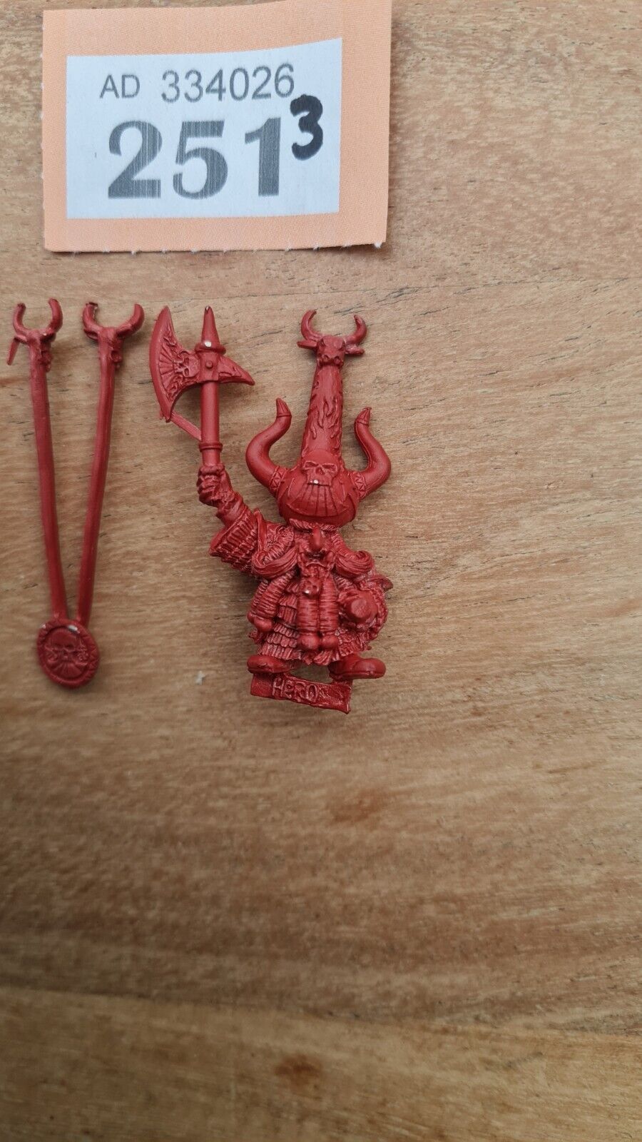 Warhammer Chaos Dwarf Hero Lord Metal Oop