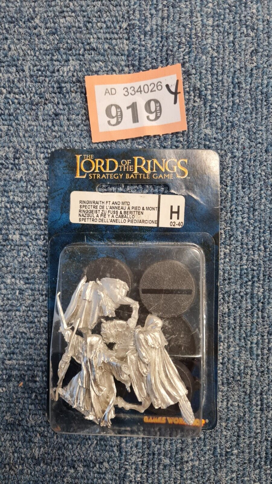 Warhammer Lotr Ringwraith On Foot And Mounted Blister Pack New