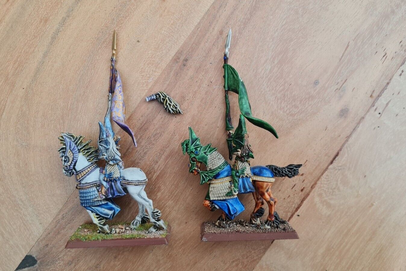 Warhammer High Elf Classic Dragon Prince Champion X 2 Metal Oop