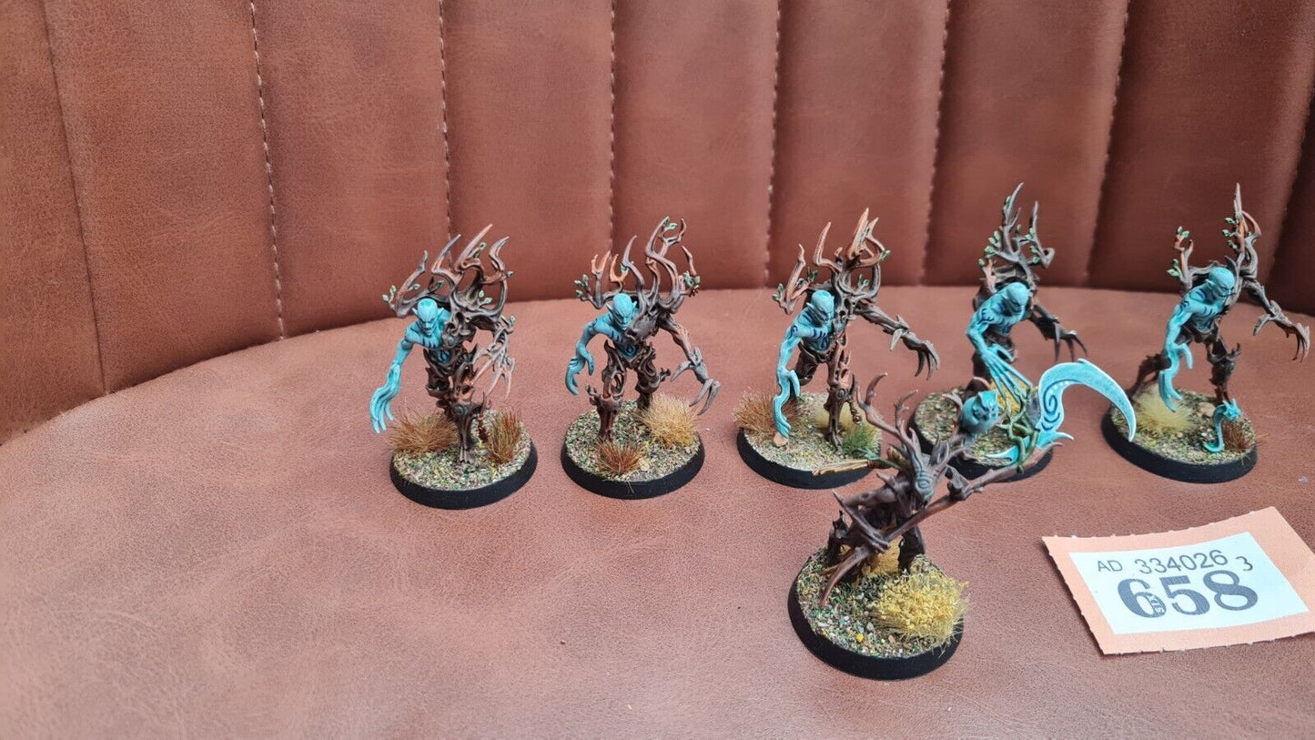 Warhammer Aos Sylvaneth Branchwych + Spite Revenants Nicely Painted