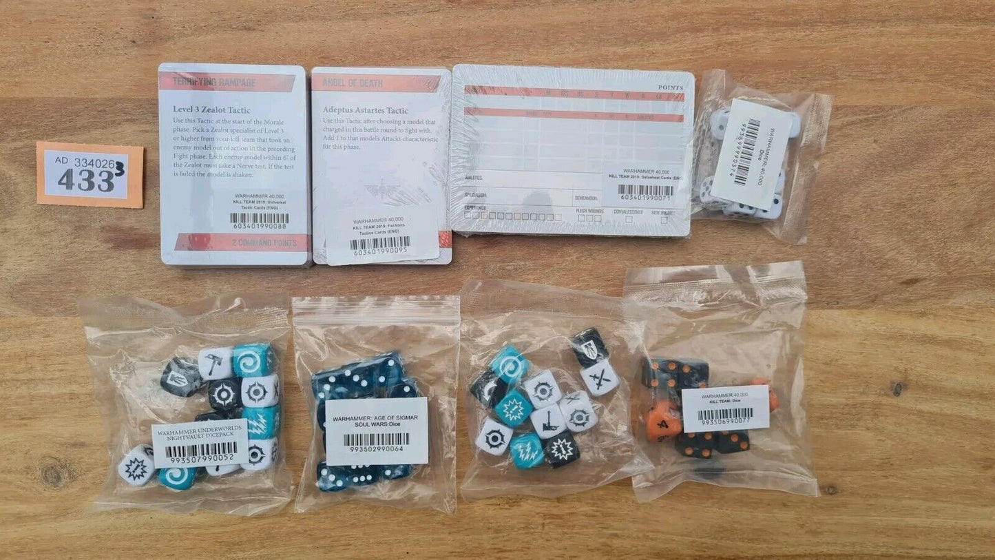 Warhammer Kill Team Dice And Tactic Cards