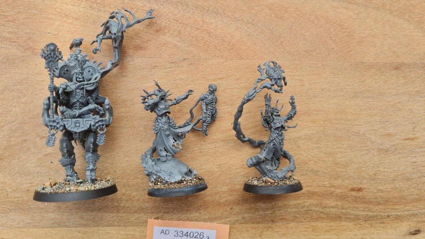 Warhammer Aos Ossiarch Bonereapers Army Characters X 3