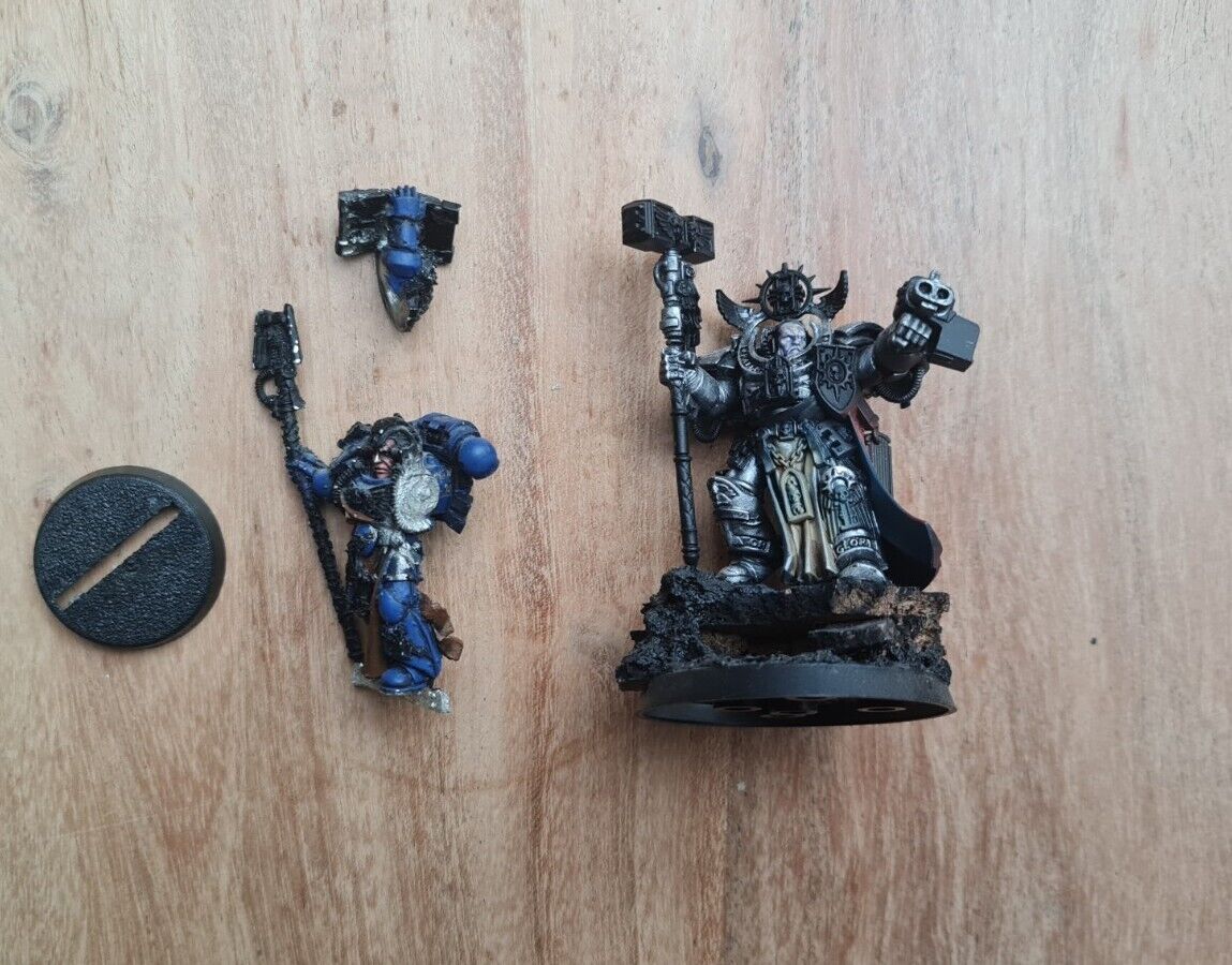 Warhammer 40k Grand master Voldus + Librarian Metal Oop