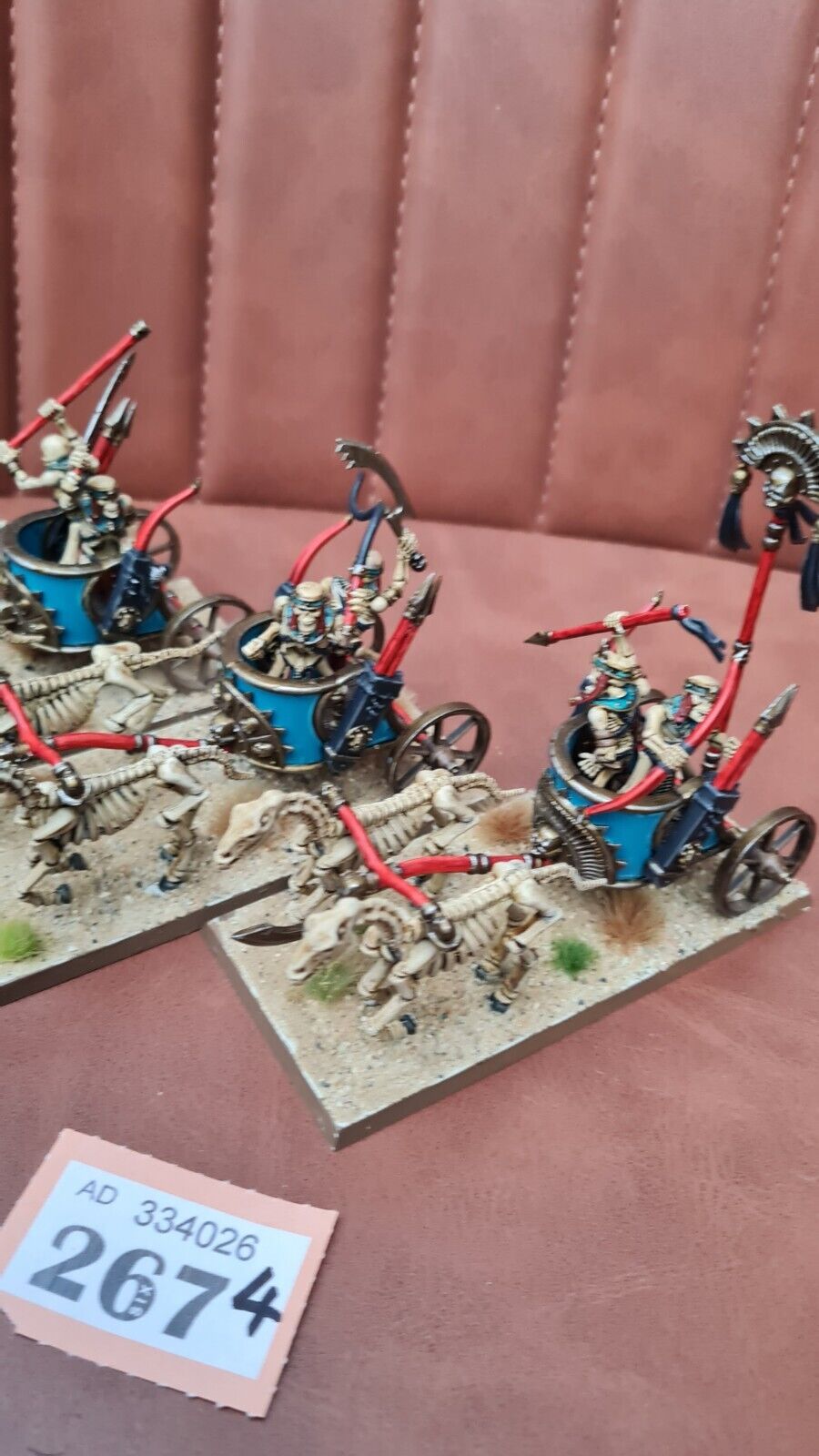 Warhammer Tow Tomb King Chariots X 3 Well Painted