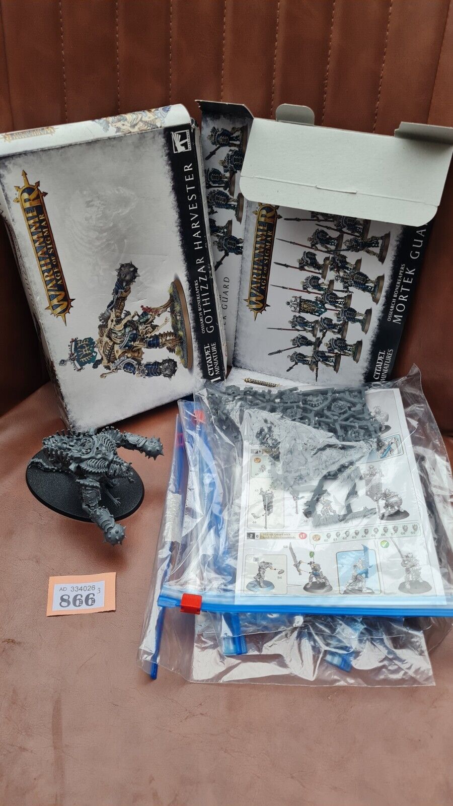 Warhammer Aos Ossiarch Bonereaper Mortek Guard + Gothizzar Harvester