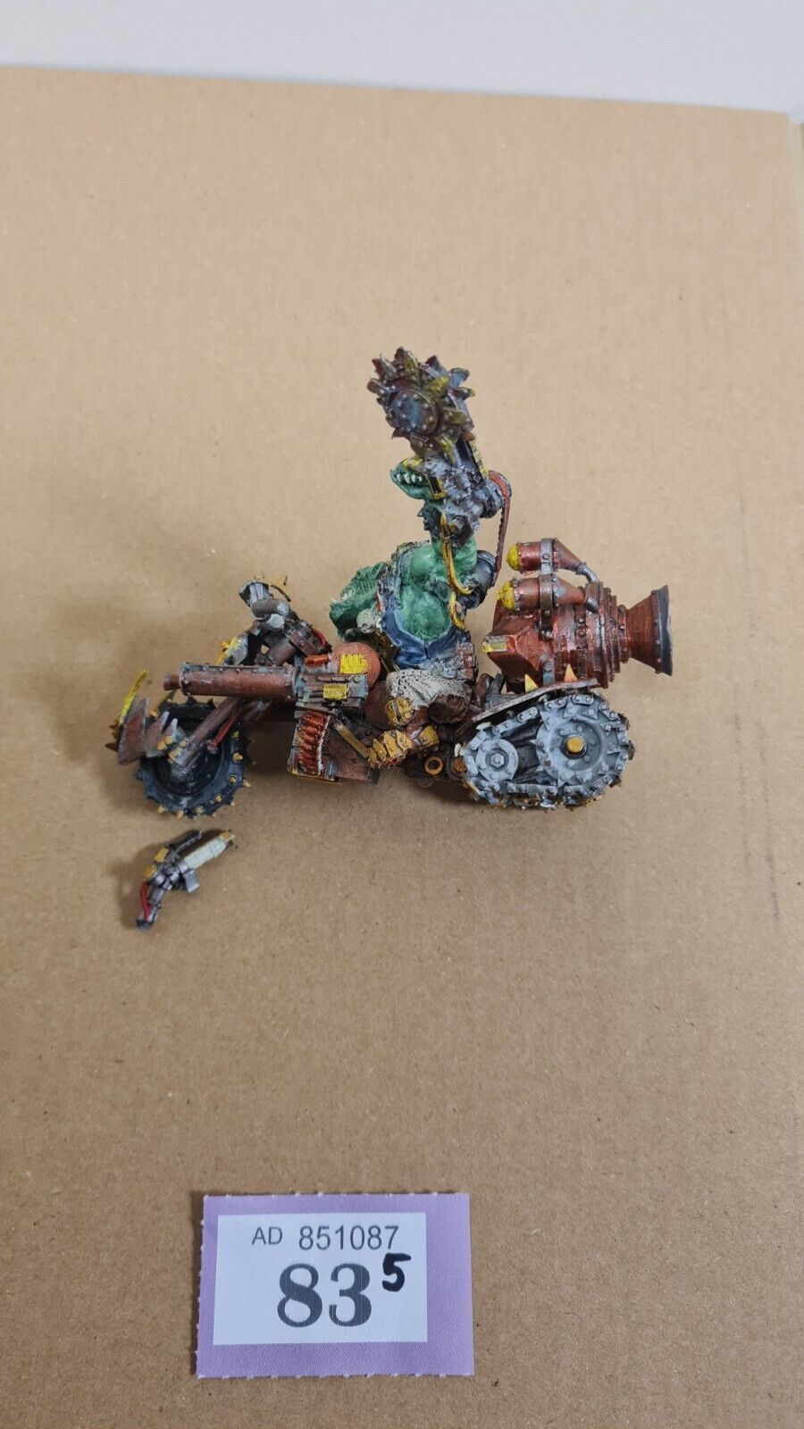 Warhammer 40k Forgeworld Ork Boss On Warbike Nicely Painted