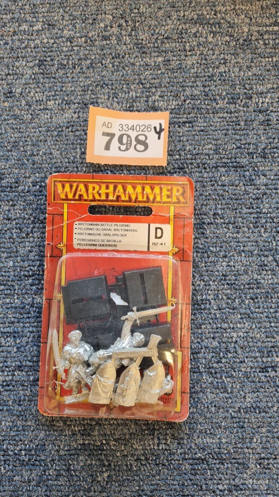 Warhammer Fantasy Bretonnian Battle Pilgrim Blister Pack