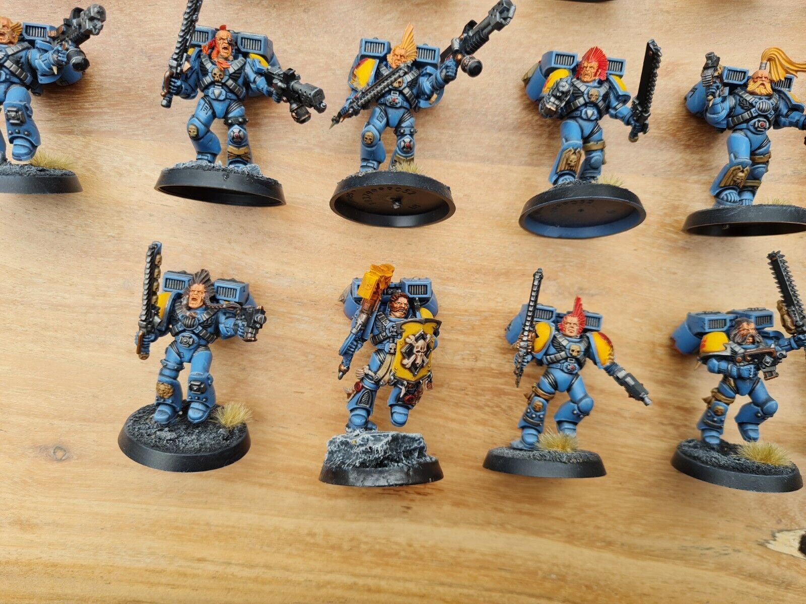 Warhammer 40k Space Marine Assault Marines X 17 Well Painted And Based