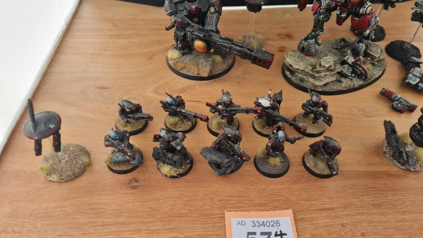 Warhammer 40k Tau Army Force Nicely Painted