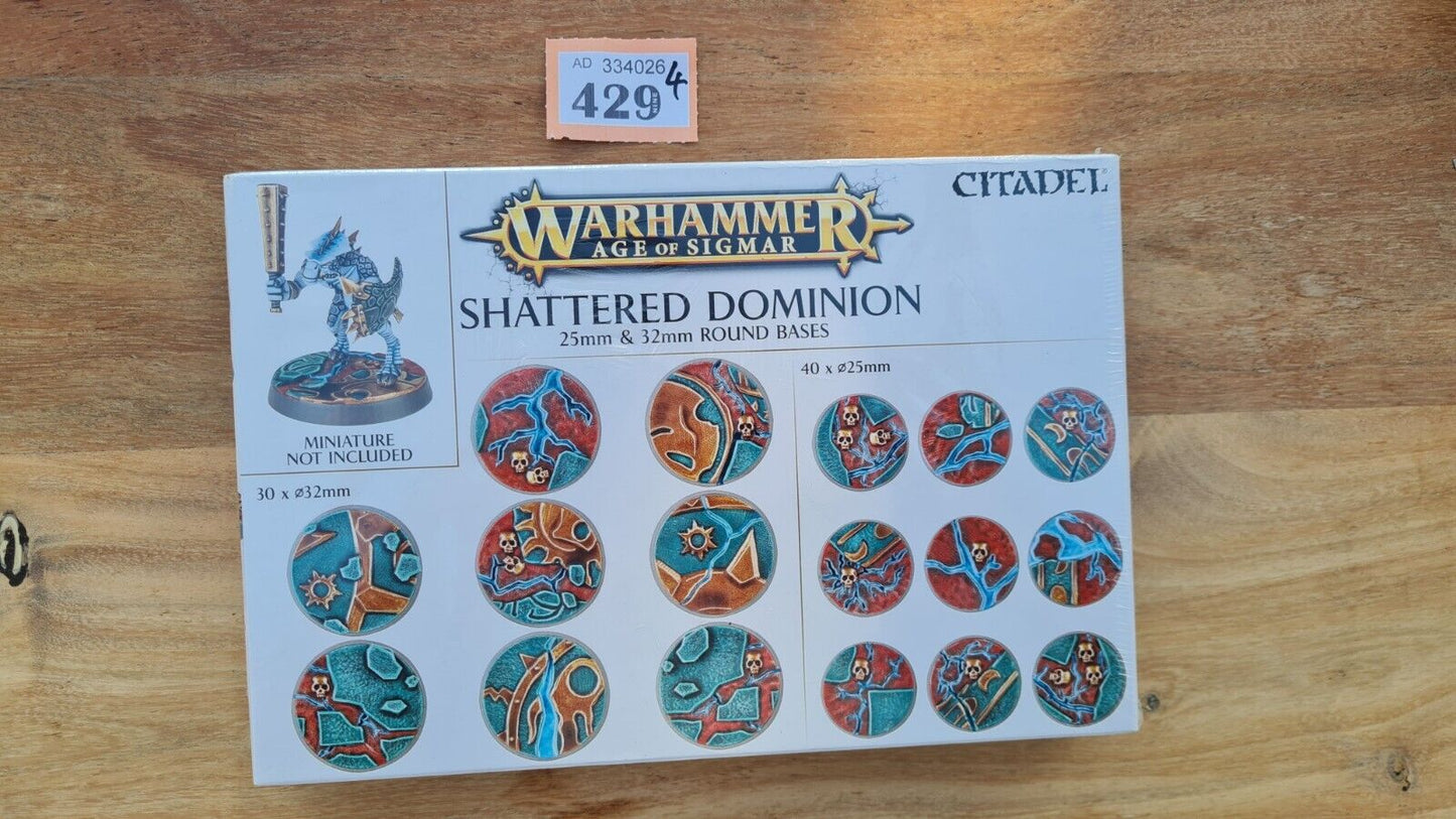 Warhammer Aos Shattered Dominion 25 + 32mm Bases