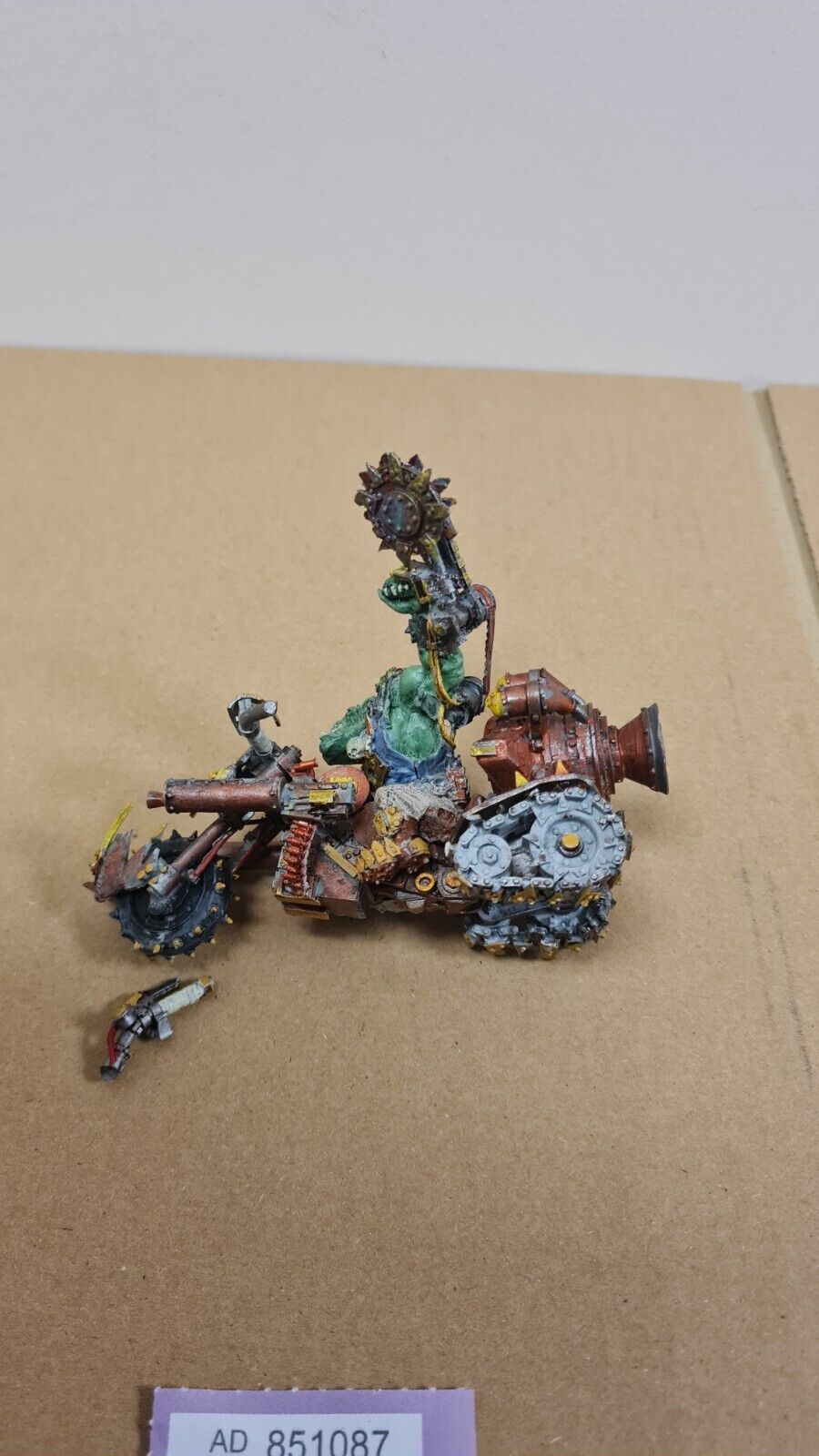 Warhammer 40k Forgeworld Ork Boss On Warbike Nicely Painted