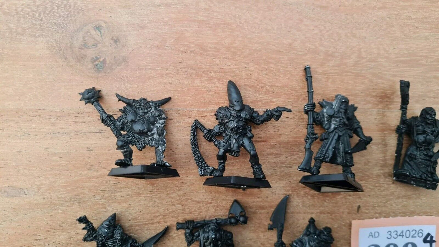 Warhammer Chaos Champion Set Metal Nurgle, Slaanesh, Tzeentch