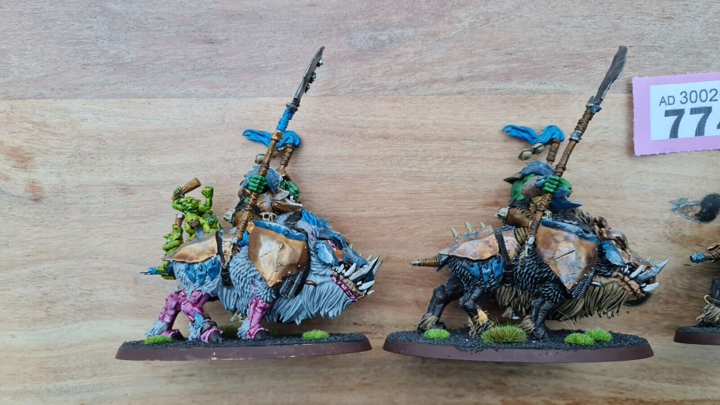 Warhammer Orruk Warclans Gore Gruntas Nicely Painted X 3