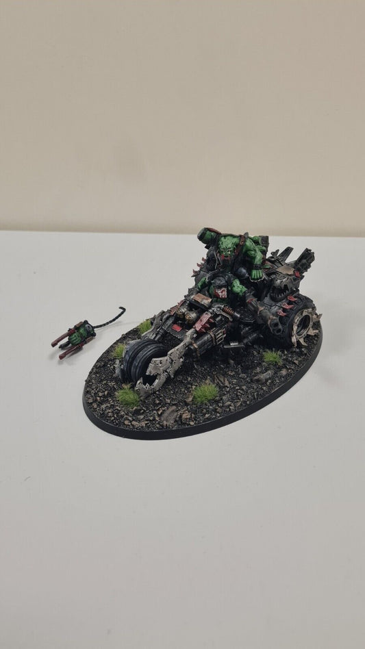 Warhammer 40k Ork Deffkilla Wartrike Nicely Painted