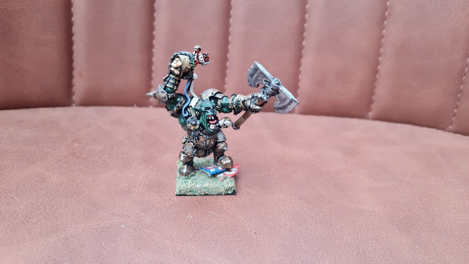 Warhammer Orc And Goblin Grimgore Ironhide Metal Nicely Painted