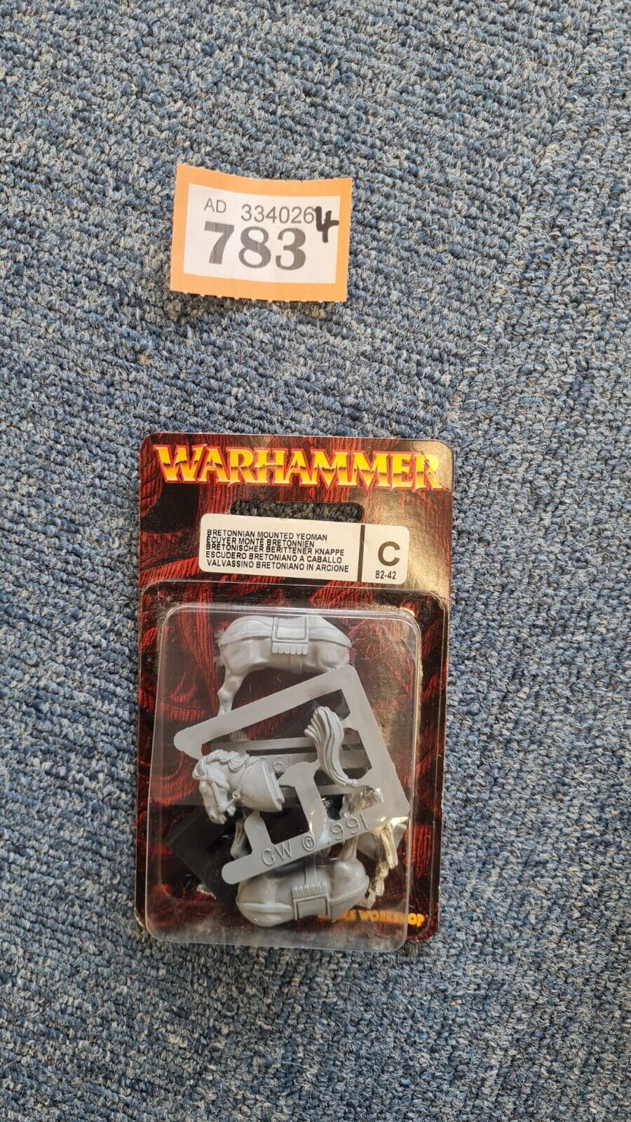 Warhammer Bretonnian Mounted Yeoman Blister