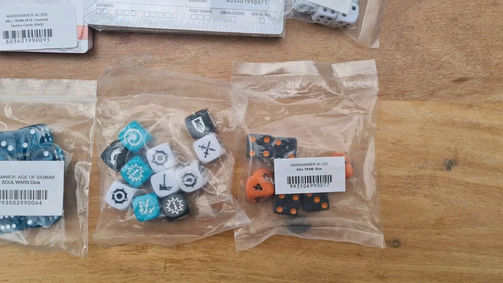 Warhammer Kill Team Dice And Tactic Cards