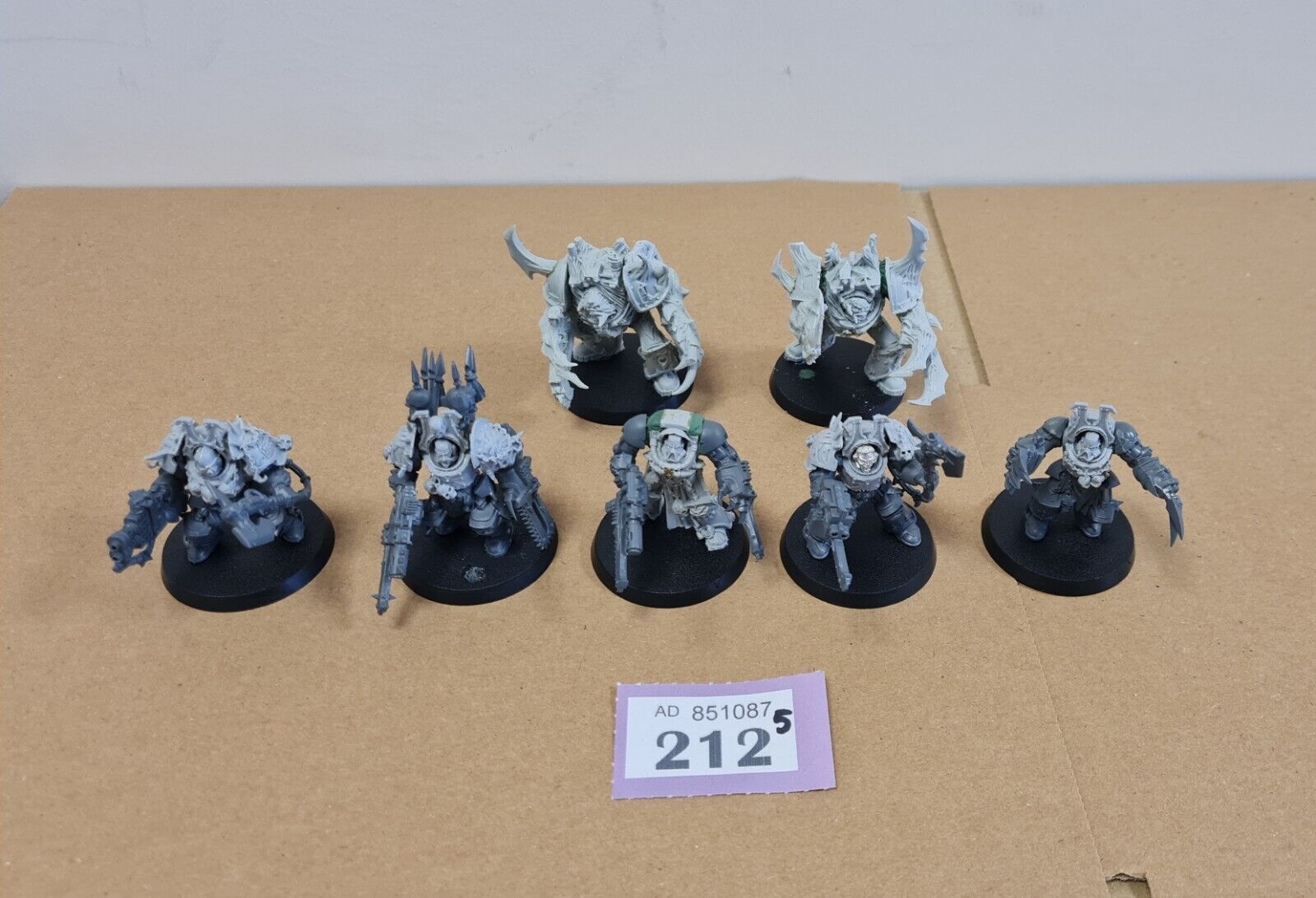 Warhammer 40k Chaos Space Marines Obliterators + 5 Terminators With Fw Parts