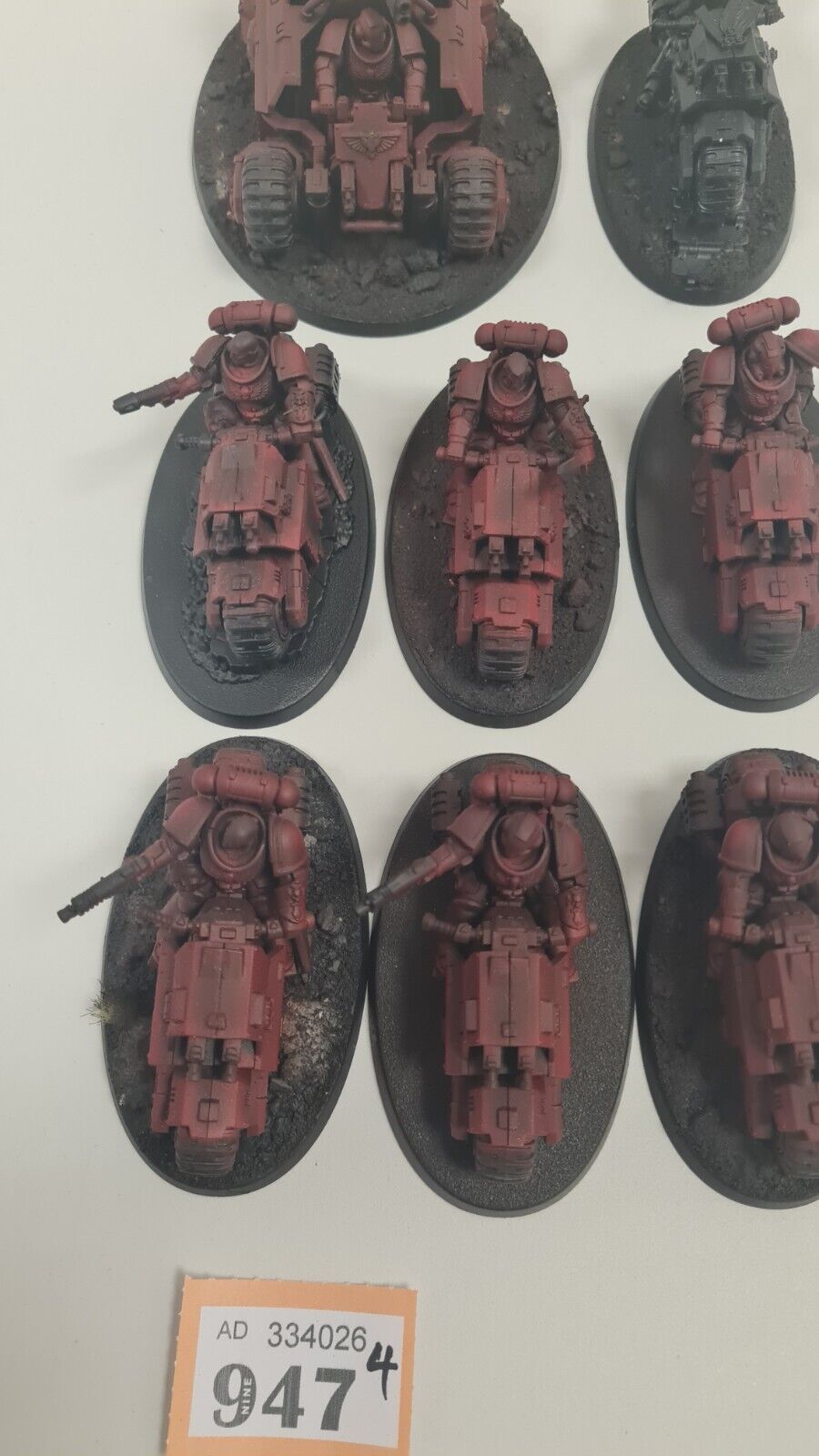 Warhammer 40k Space Maribe Atv, Chaplain On Bike + 6 Outriders