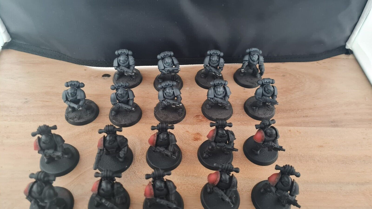 Warhammer Horus Heresry Marines X 39 With Vulkite Charge, 5 Plasma, 5 Lascannons