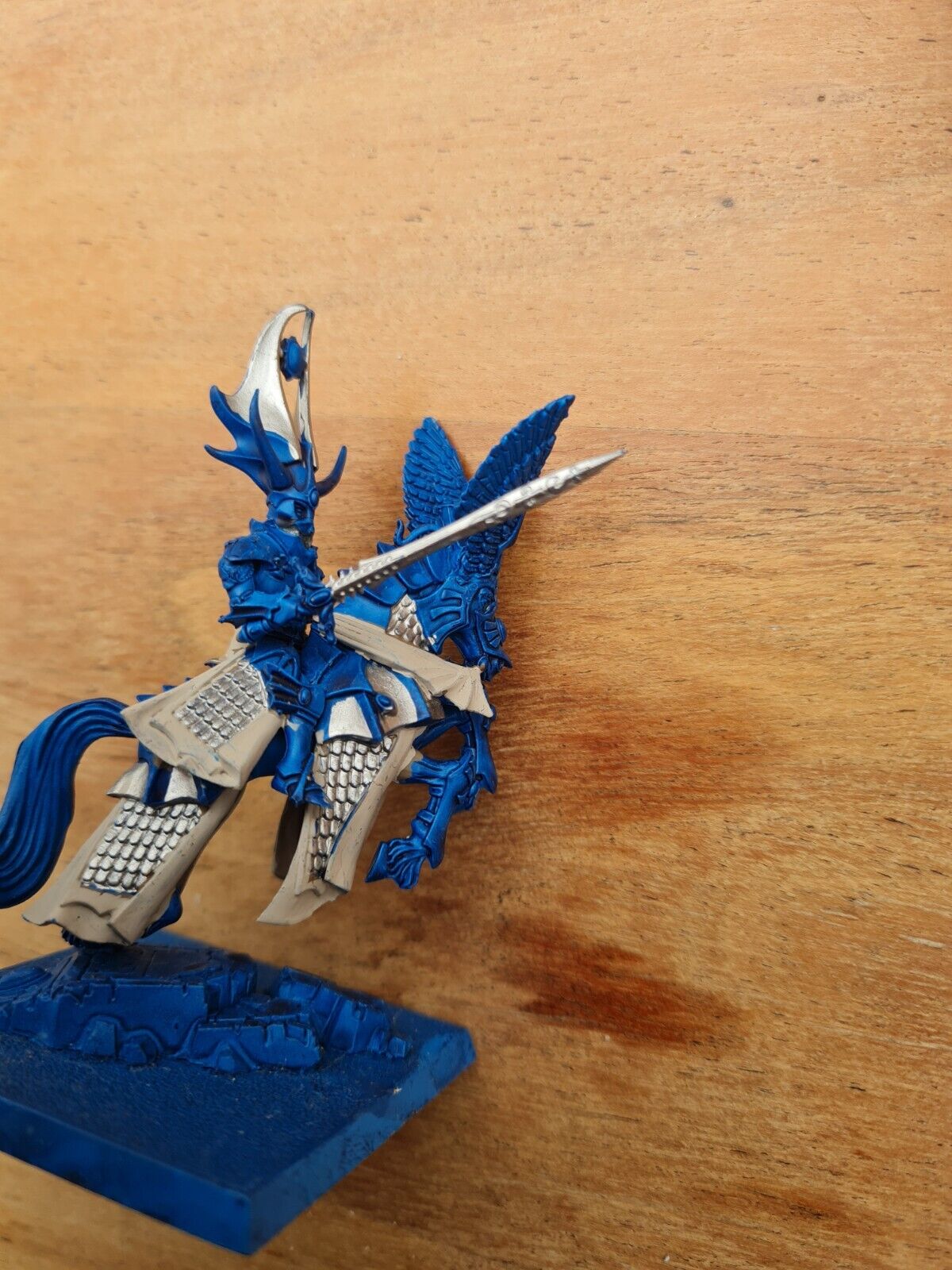 Warhammer High Elf Prince Mounted Missing Shield